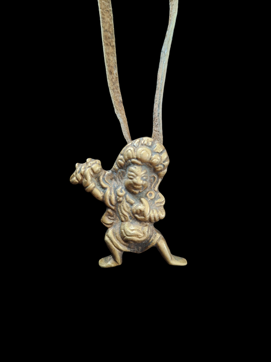 Angry deity pendant #2