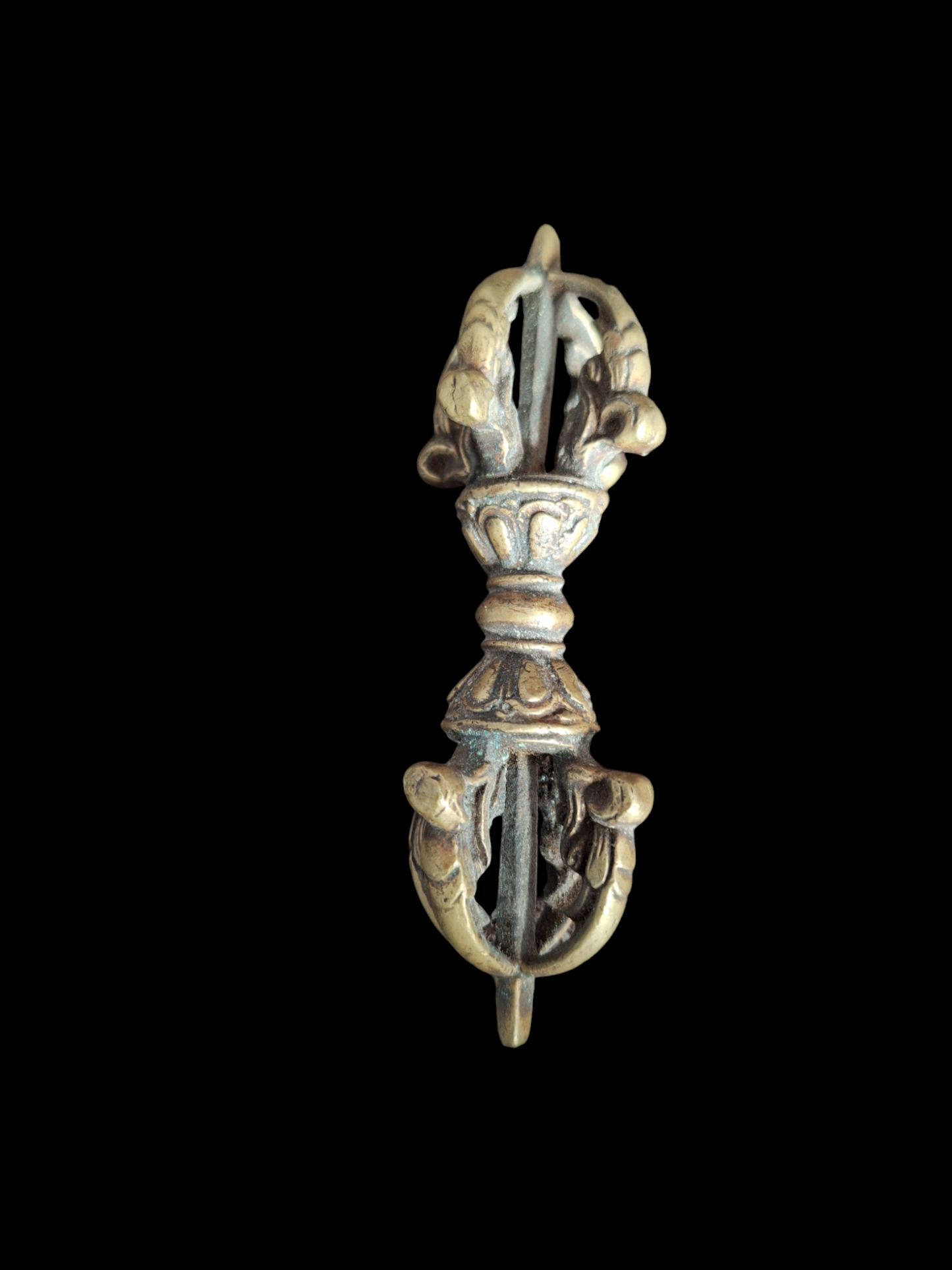 Vintage Tibetan Buddhist bell and dorje set