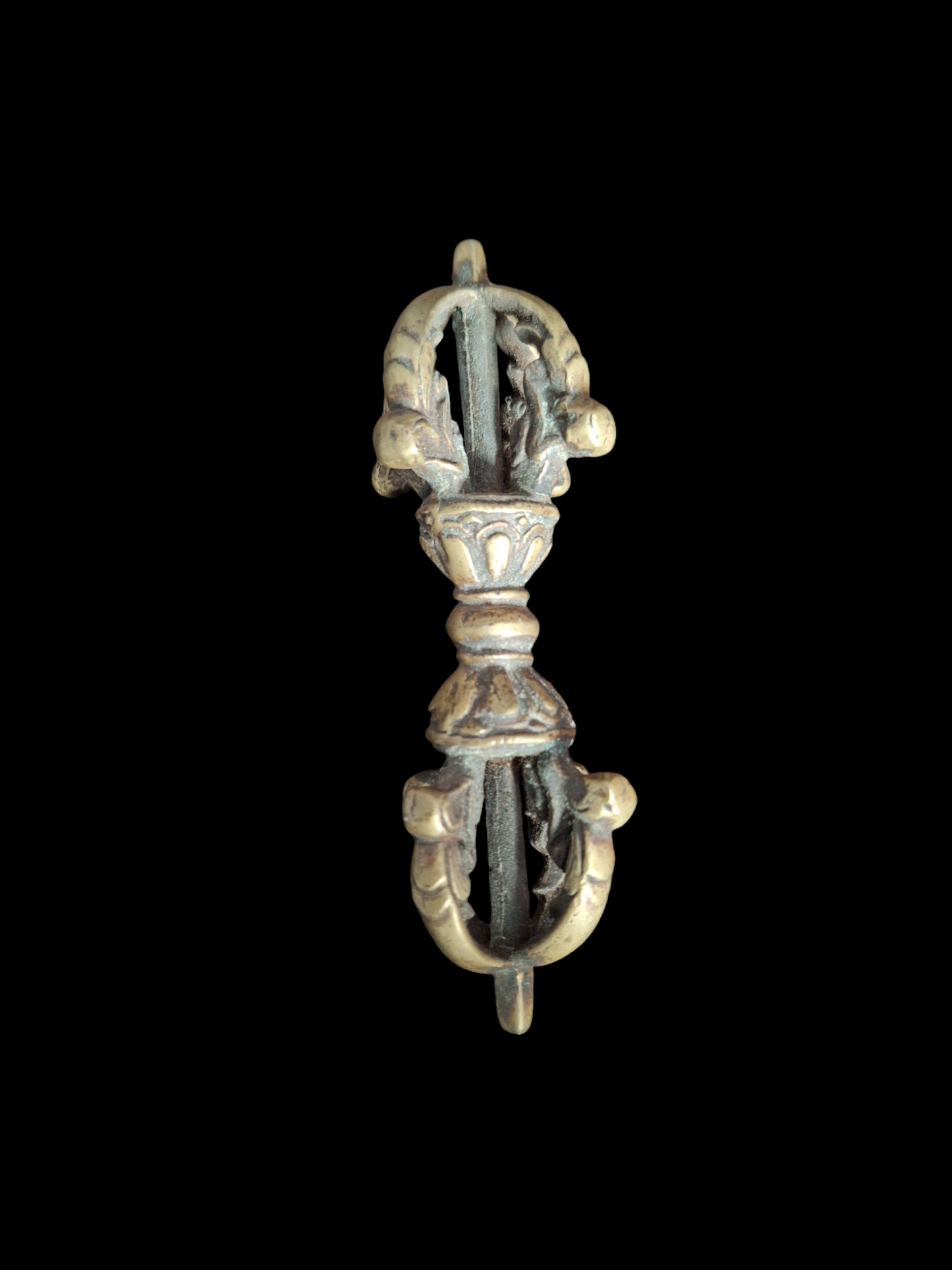 Vintage Tibetan Buddhist bell and dorje set