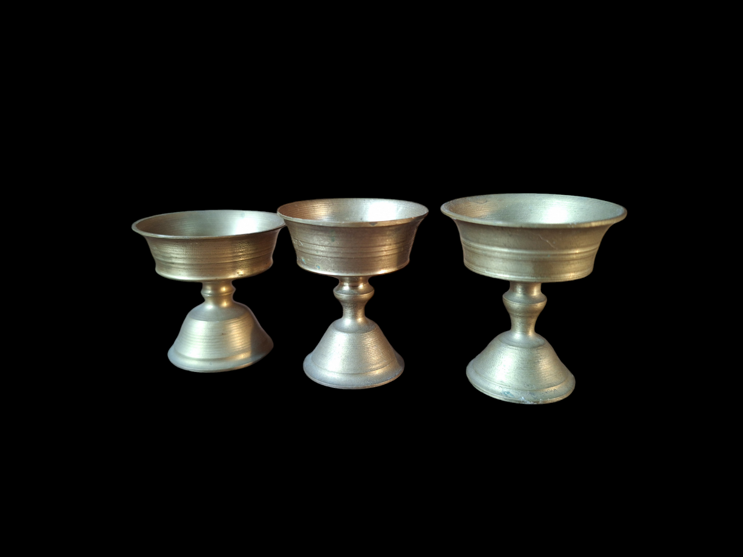 Mini chula ghee lamp, set of 3