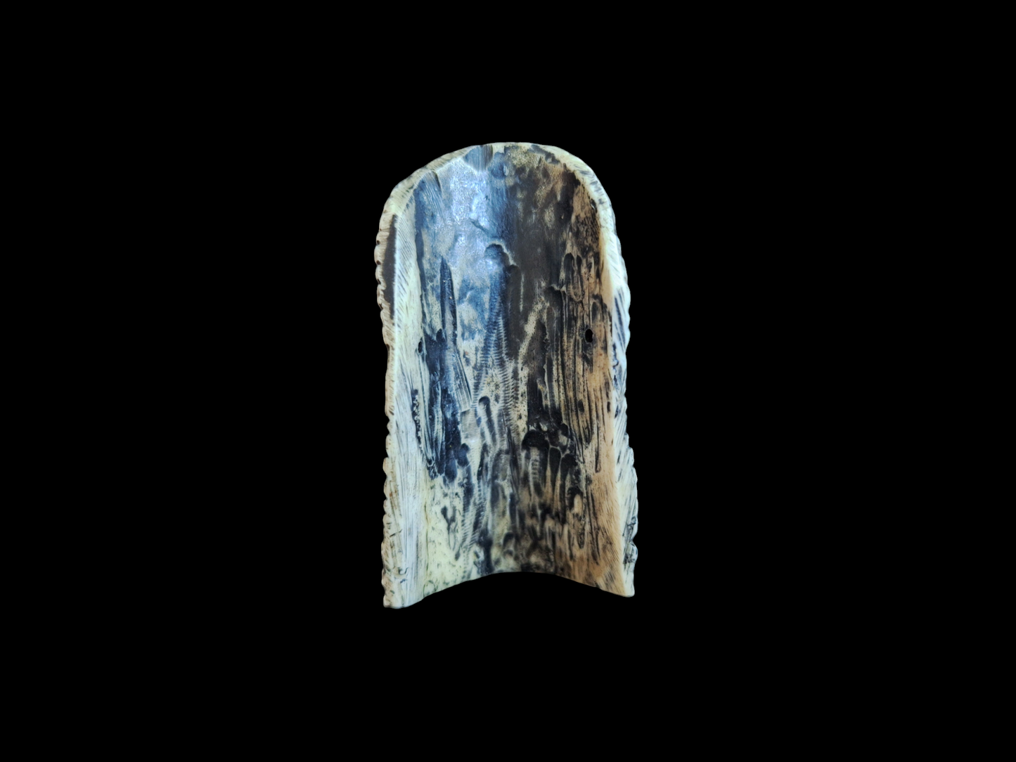 Vintage yak bone carving Vajrapani Krodha