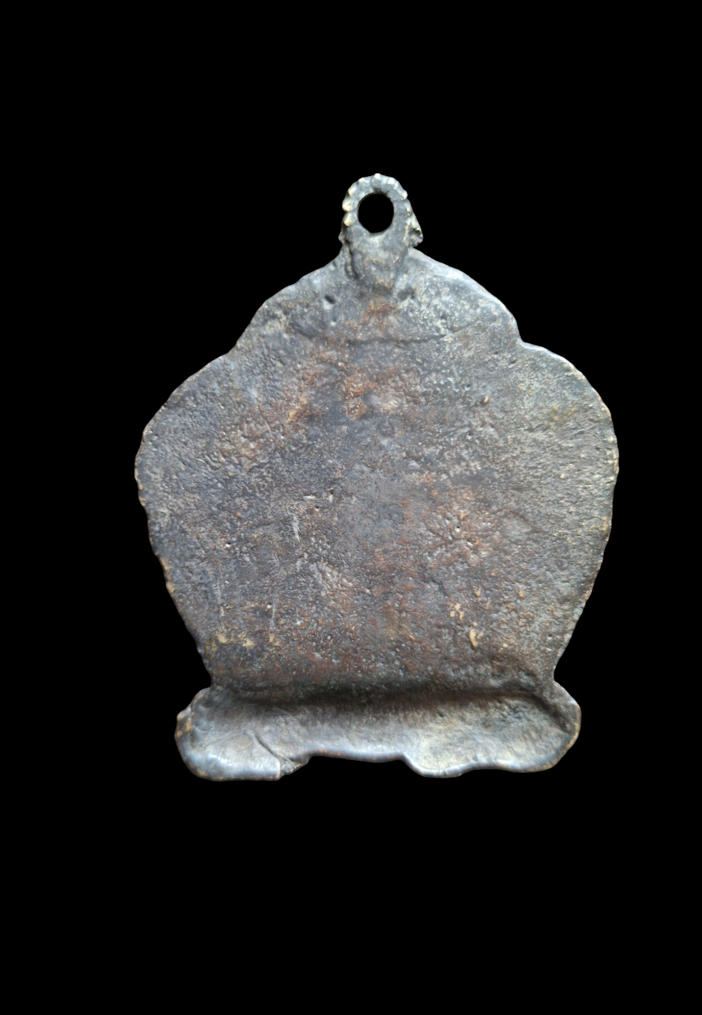 Vintage bronze Buddhist amulet pendant Dorje