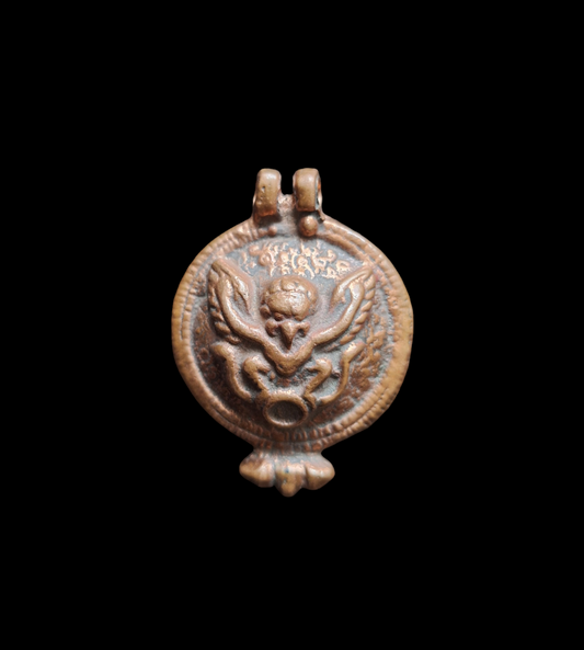 Red copper Garuda pendant