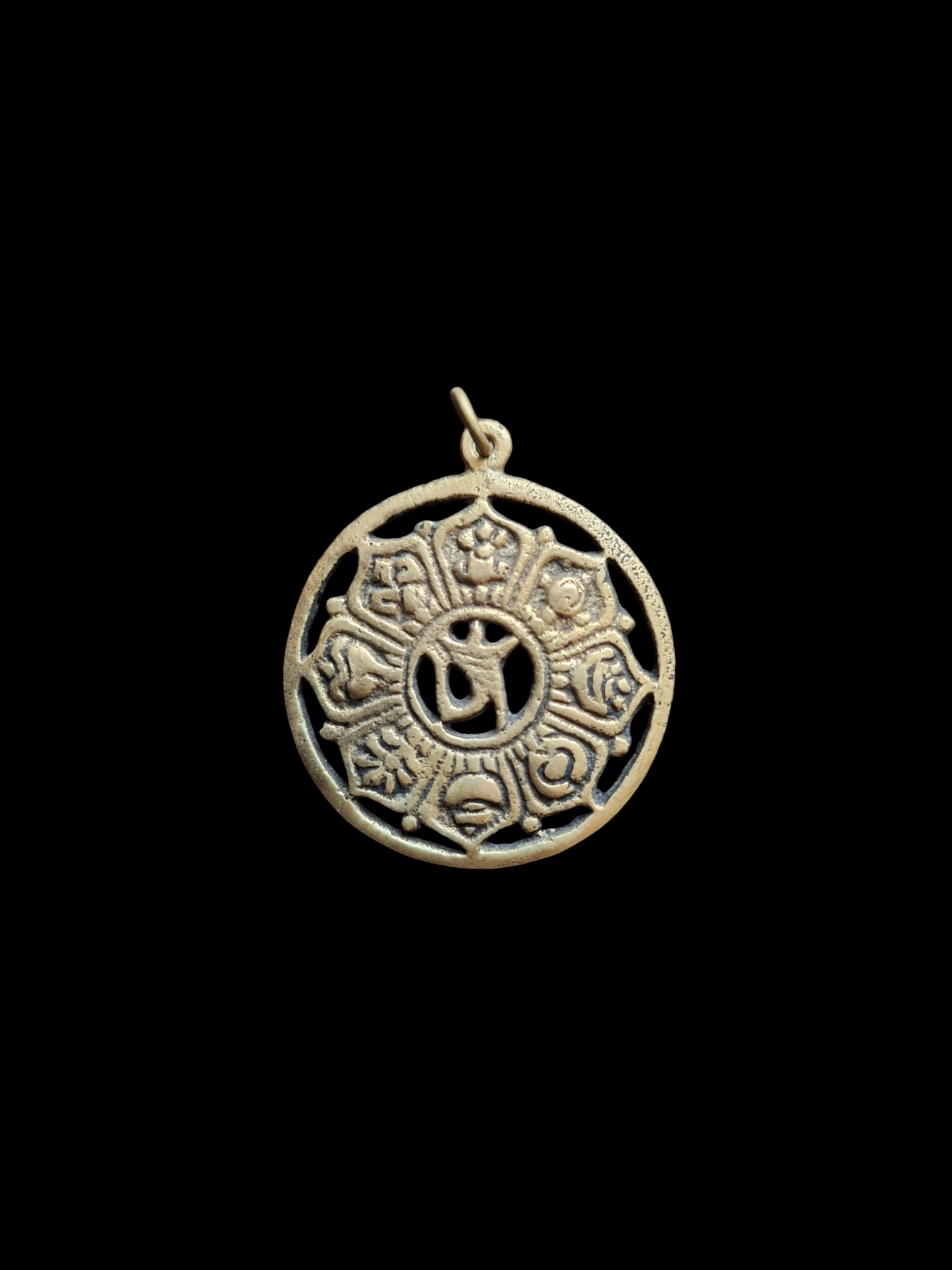 Auspicious symbols pendant