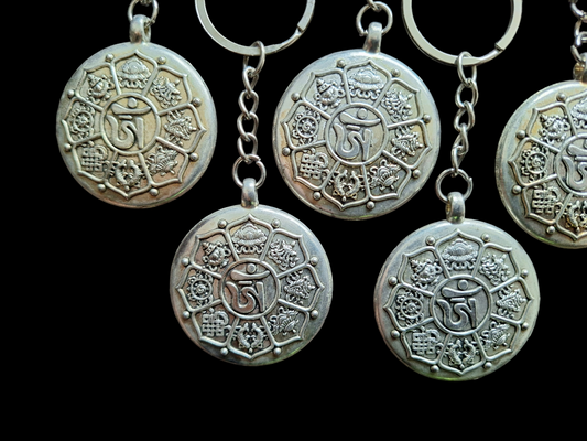 Keychain Auspicious Symbols with Lo Shu #1