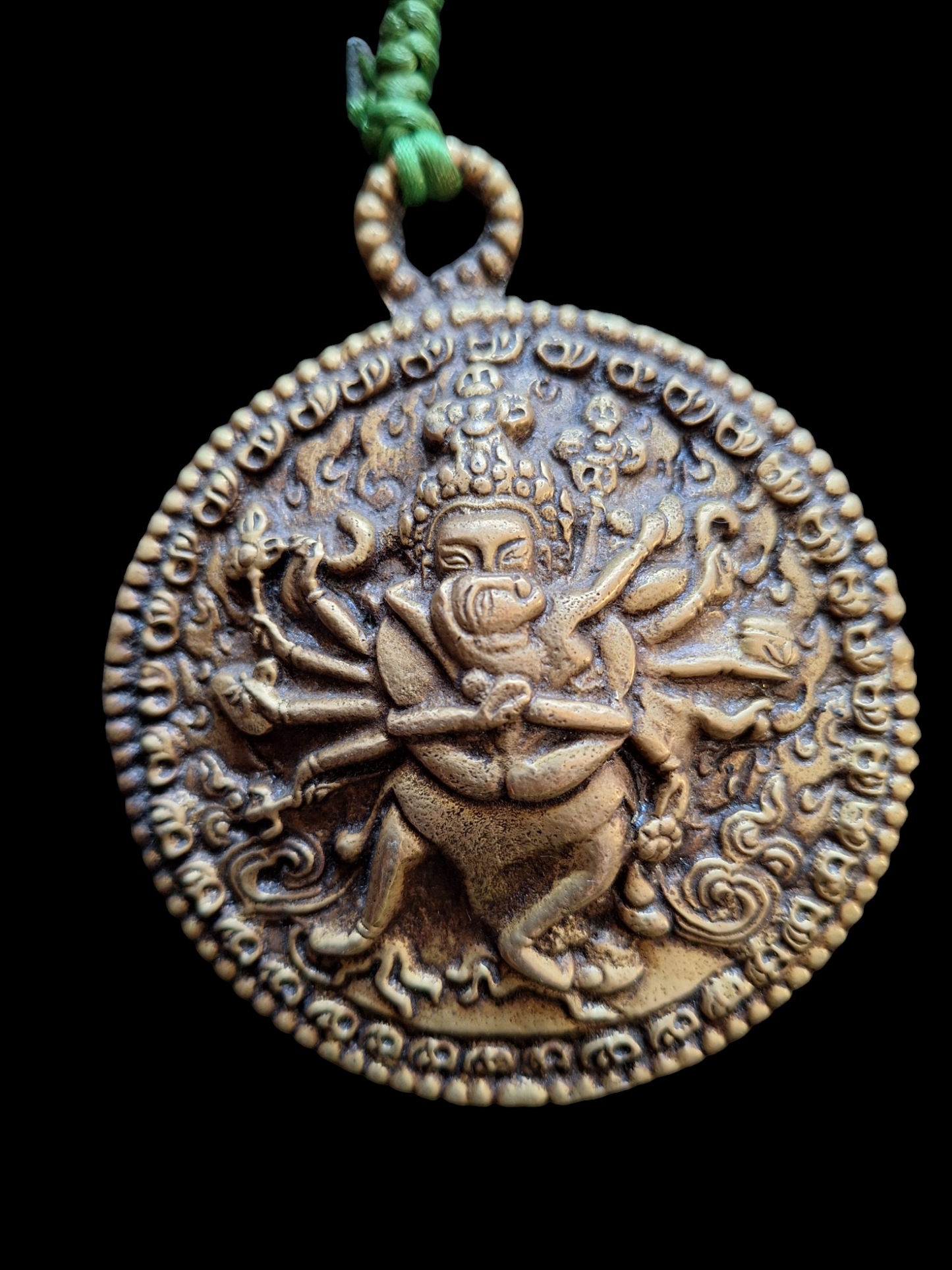 Shiva and Parvati in Yab-Yum amulet