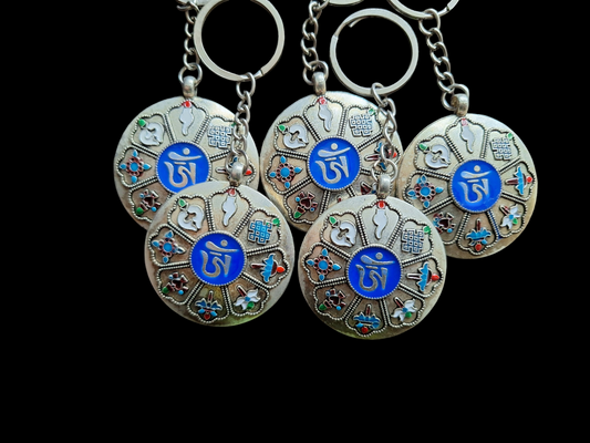 Keychain Auspicious Symbols with Lo Shu #2