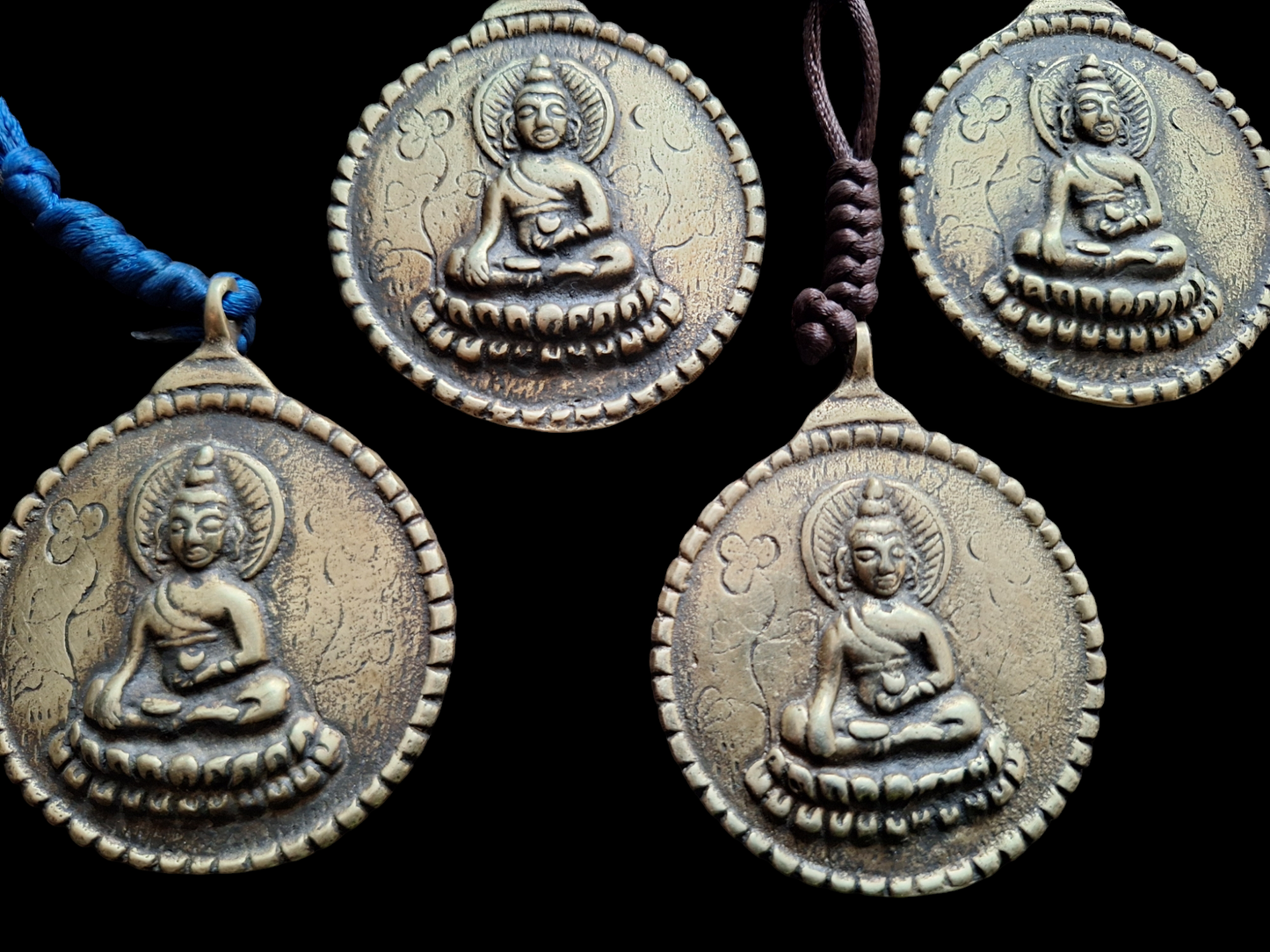 Nepalese mirror Buddha and Lo Shu 60 mm