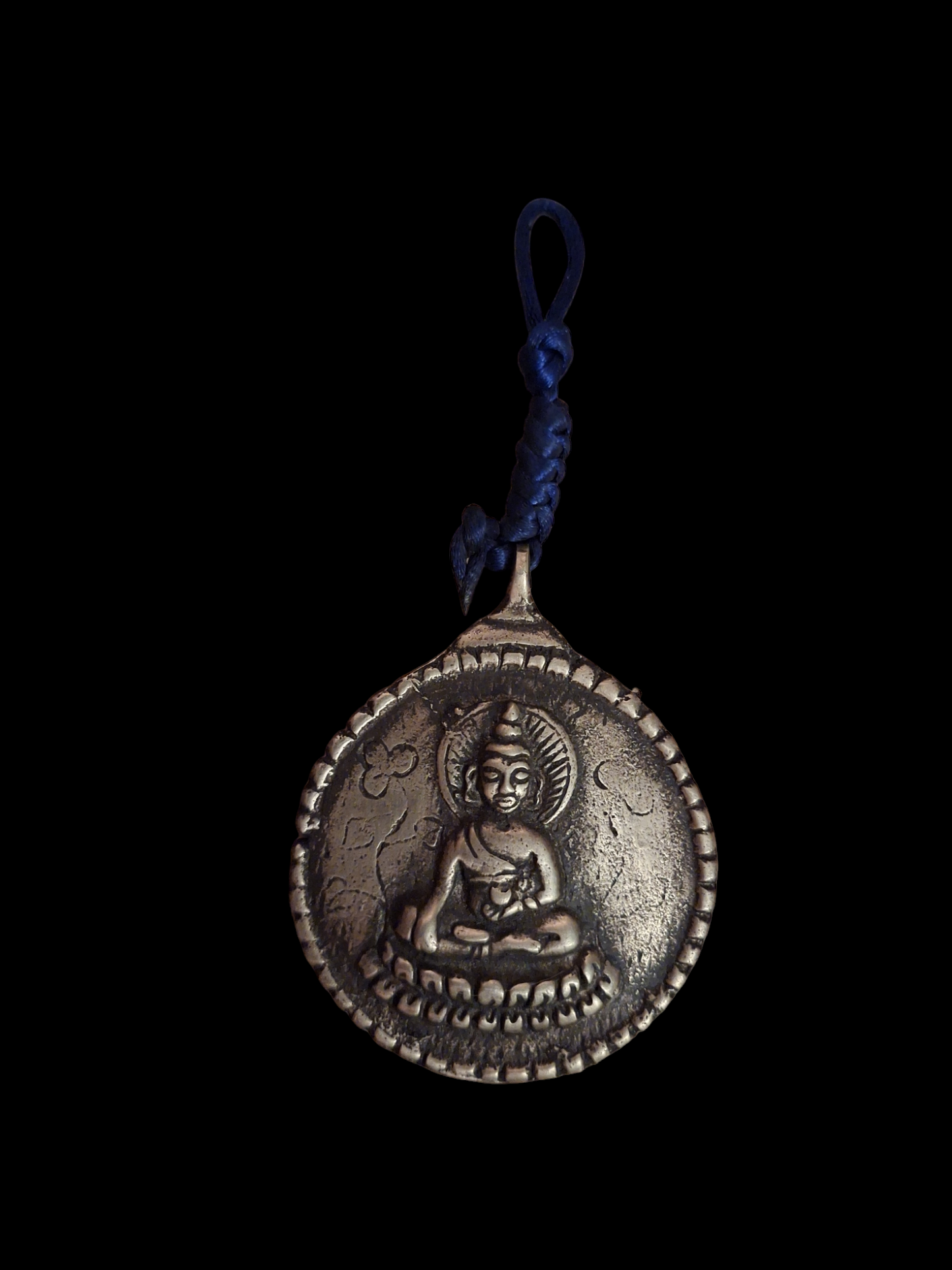 Nepalese mirror Buddha and Lo Shu 60 mm