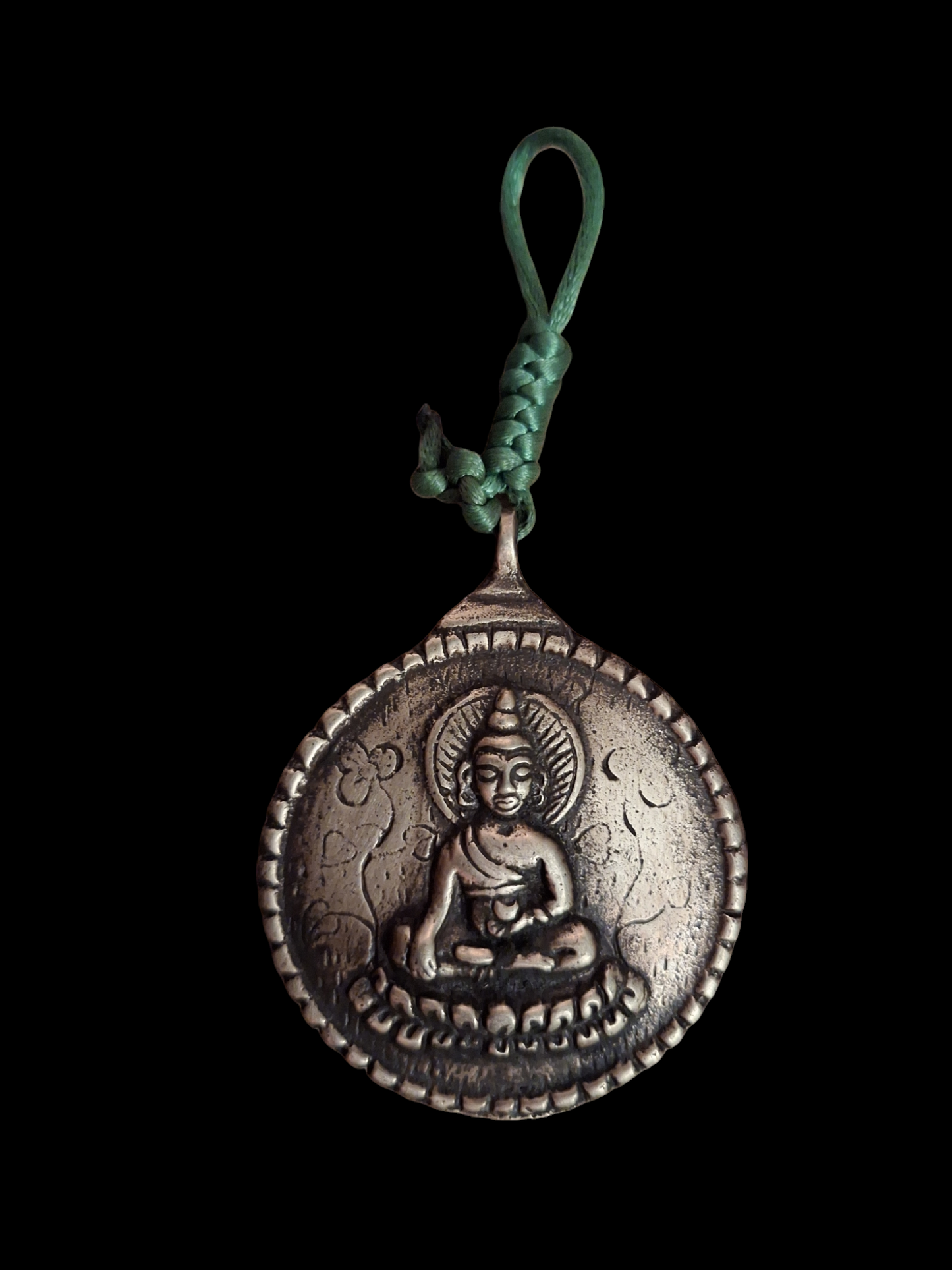 Nepalese mirror Buddha and Lo Shu 60 mm