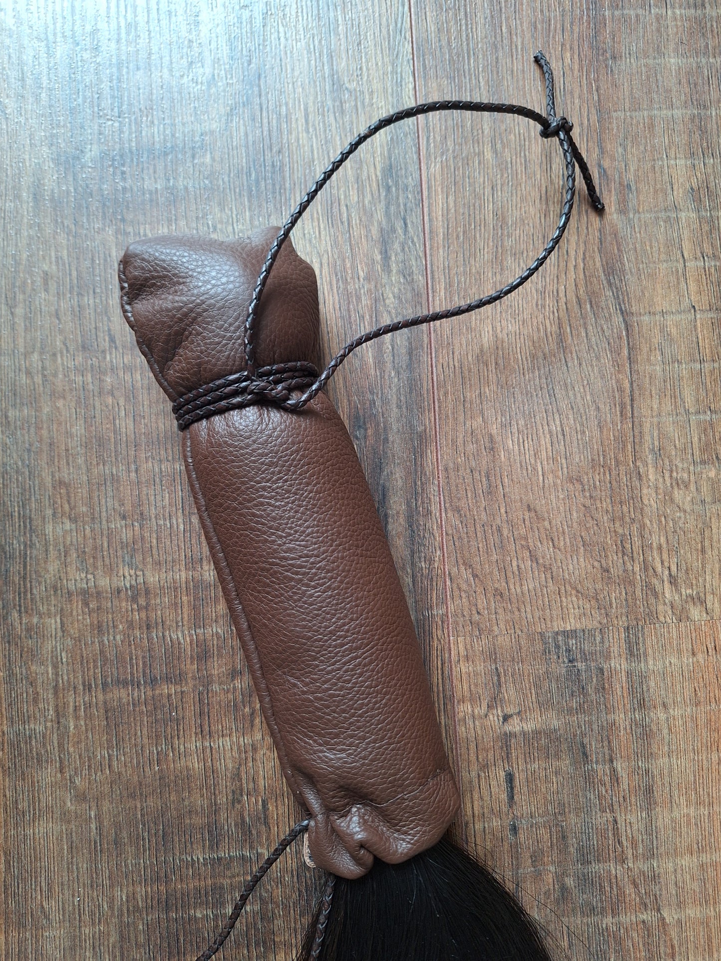 Horse tail shamanic whip