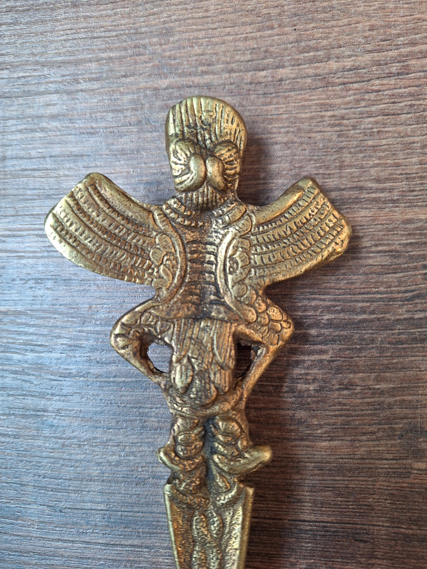 Vintage brass Garuda phurba #3