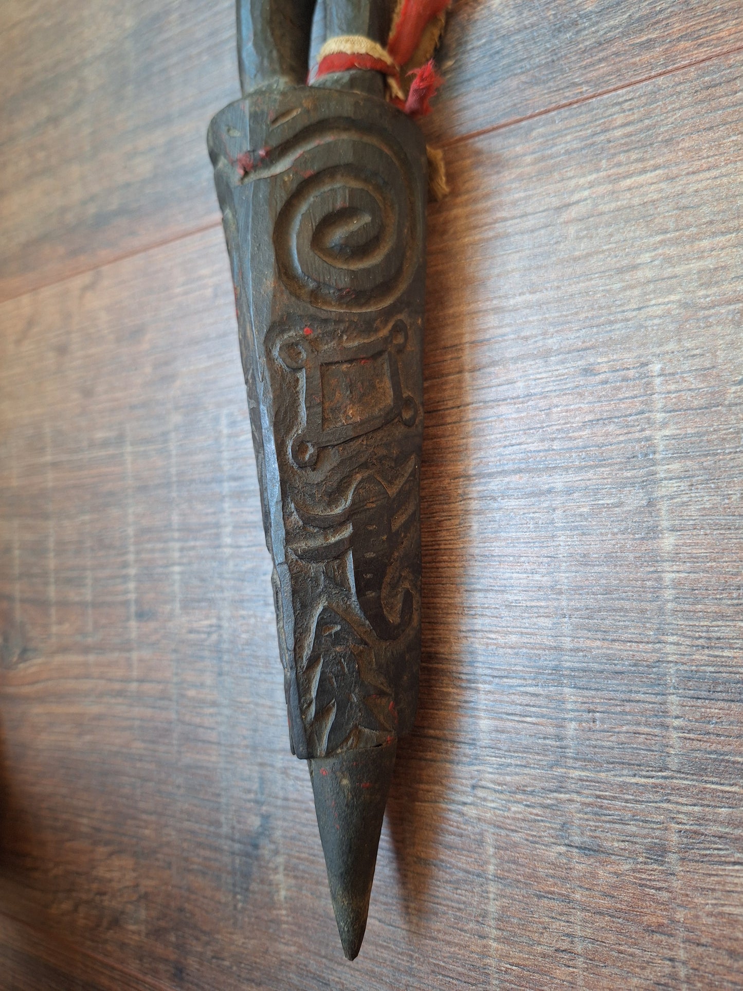 Antique wooden phurba #50