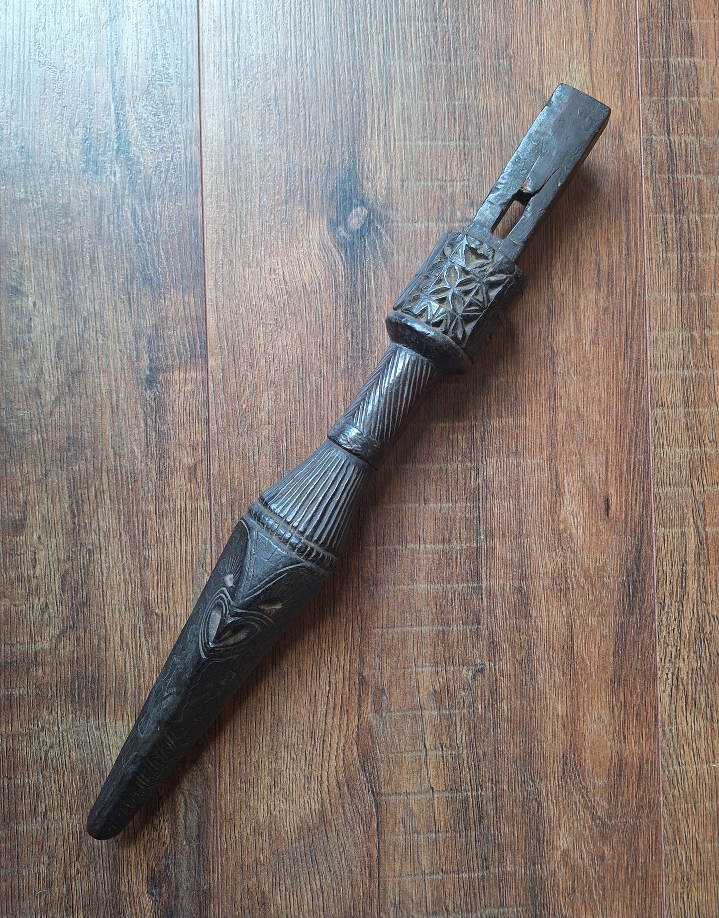 Antique Nepalese dhyangro drum handle #3