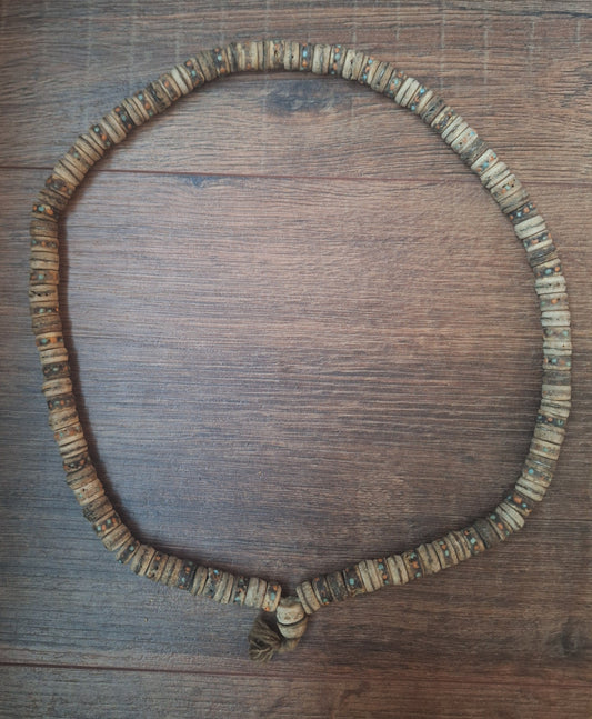 Old yak bone kapala mala