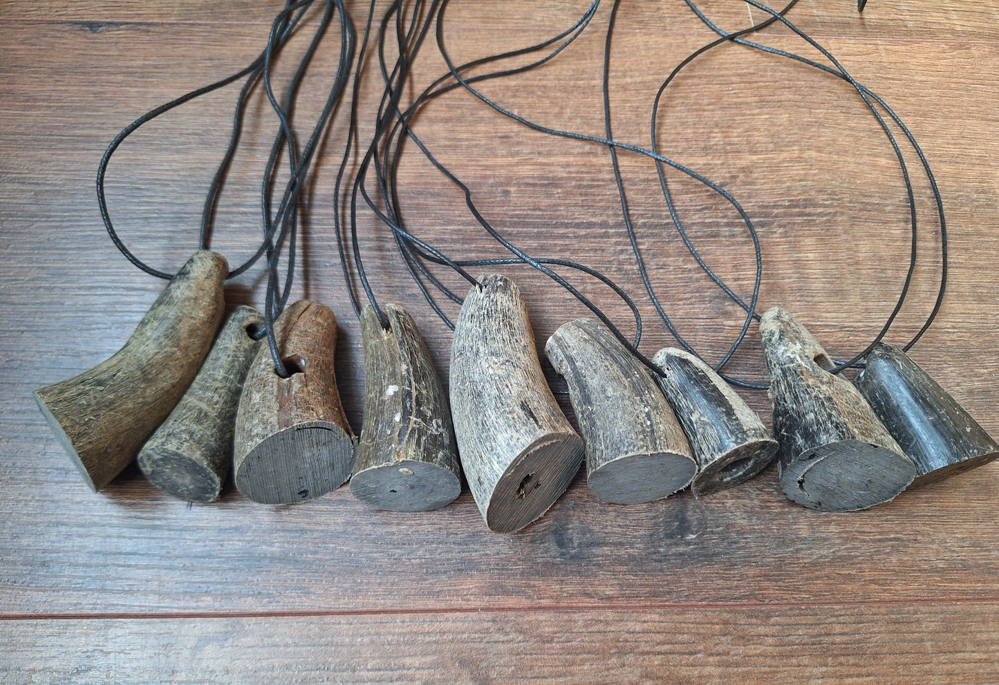 Cow horn pendants
