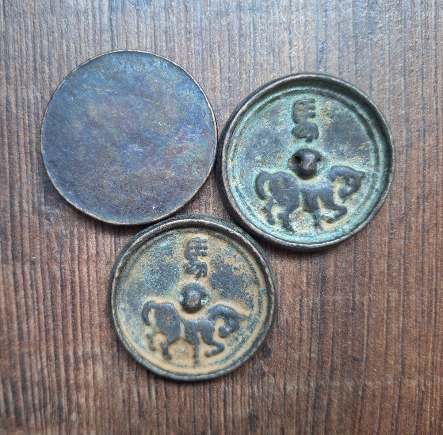 Chinese mirror Symbol of the Year Horse 40 millimeter