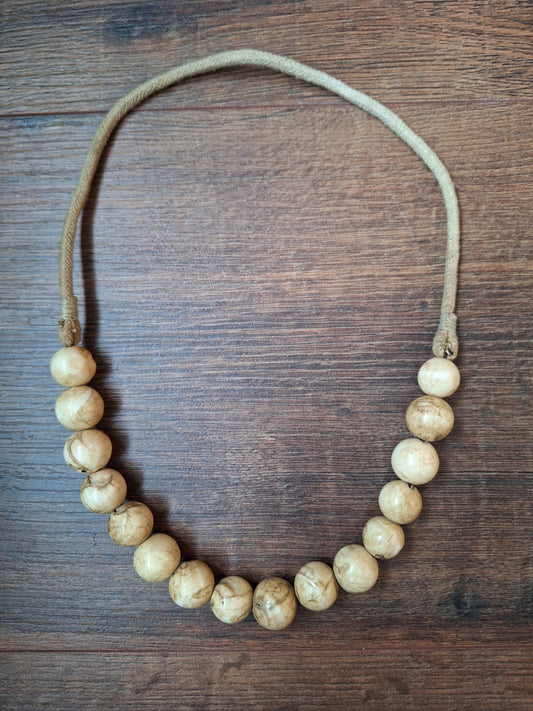 Old Nepalese conch shell necklace