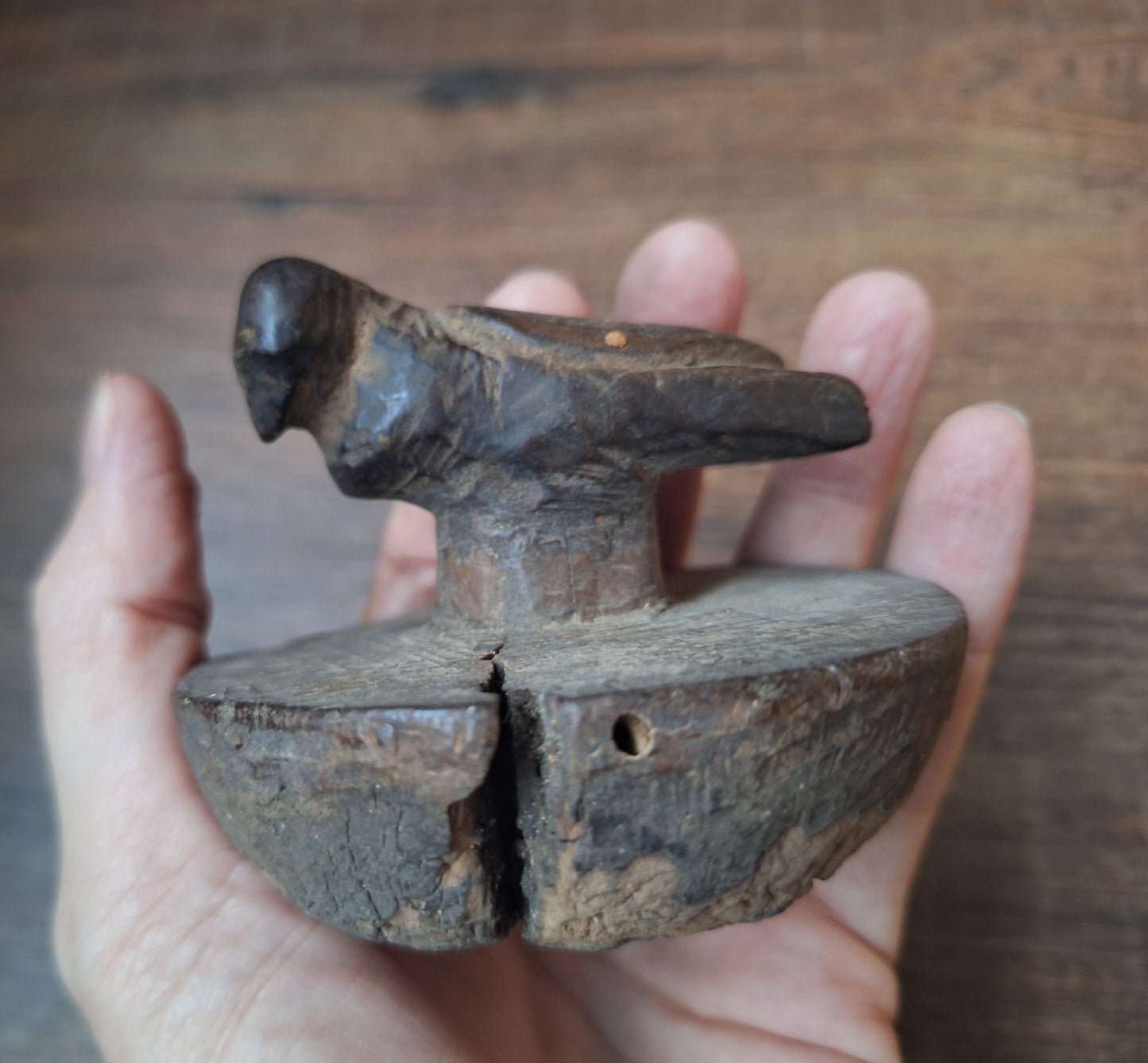 Antique Nepalese butter jar lid