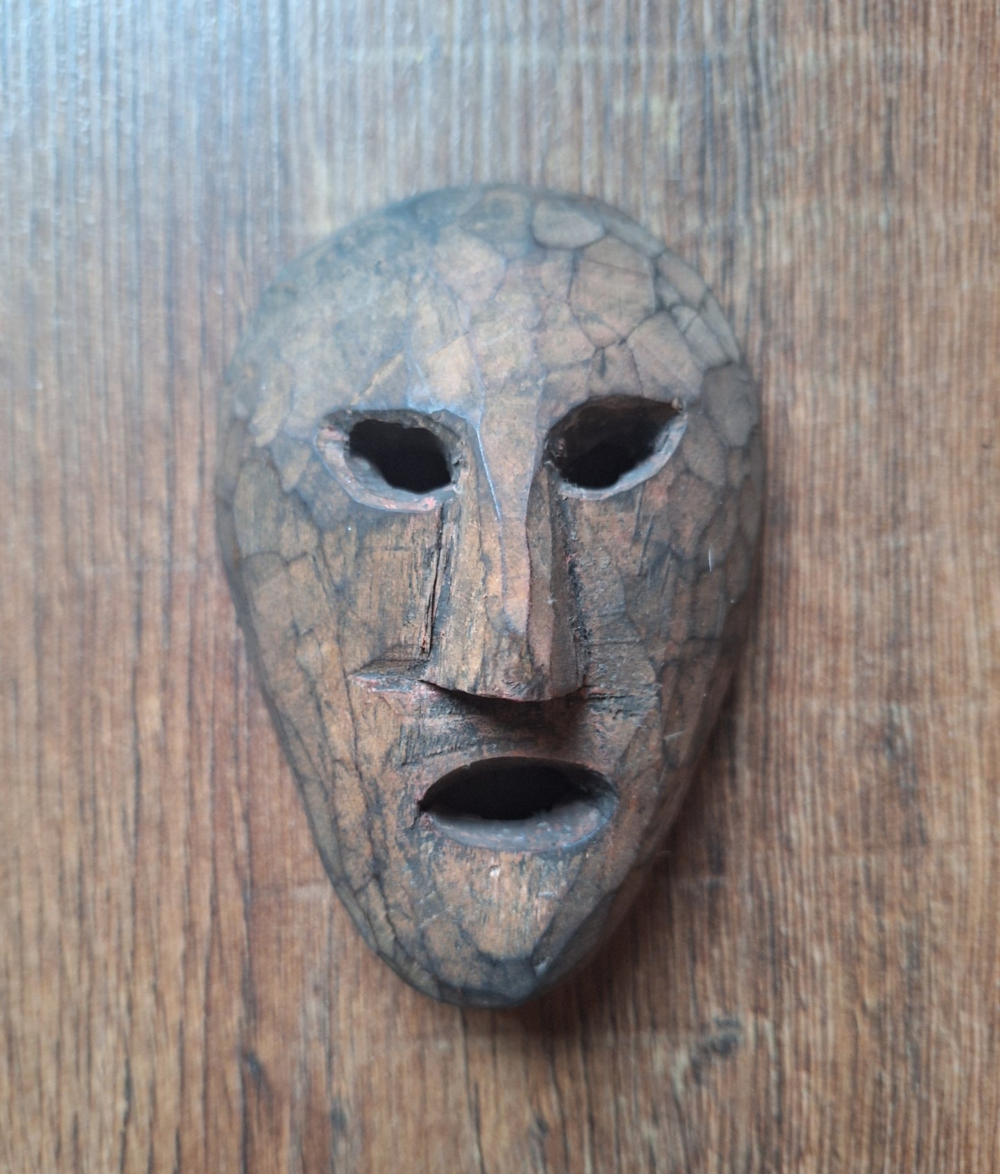 Vintage small wooden spirit masks