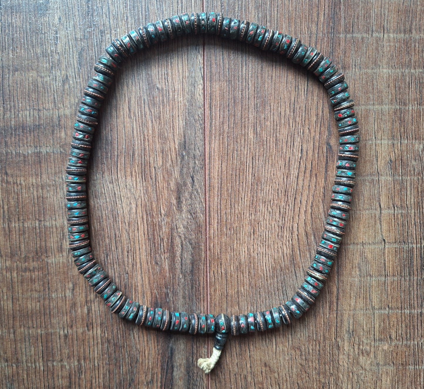 Vintage Tibetan yak bone mala