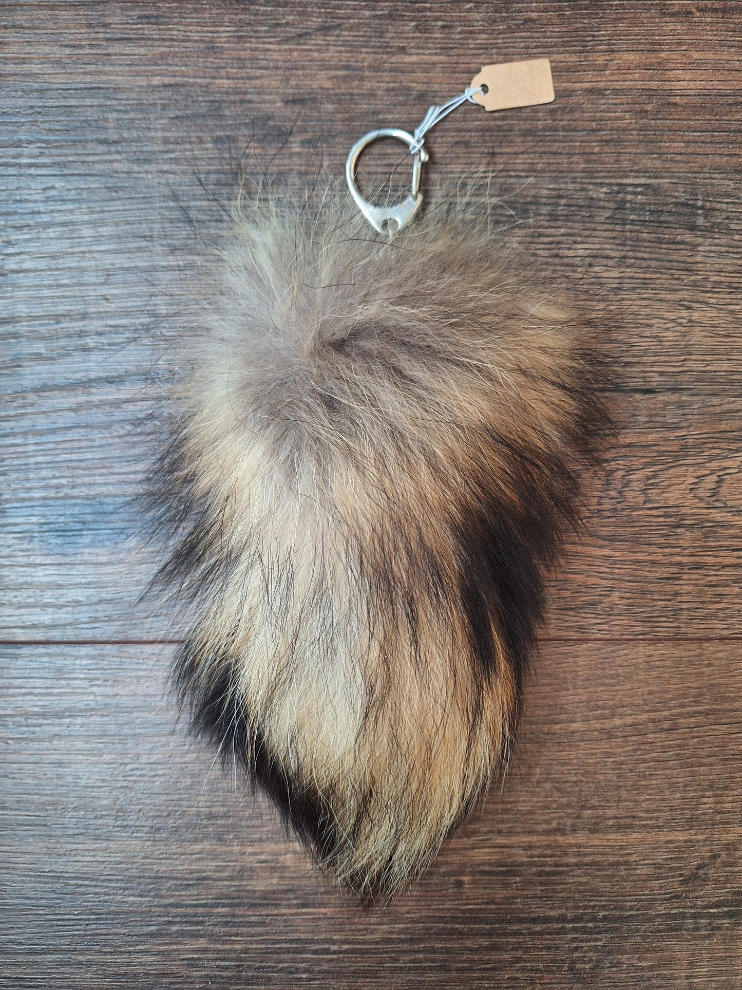Fox tail tip keychains