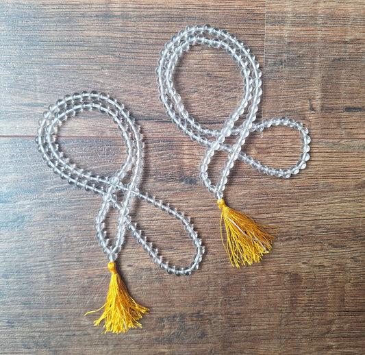 Quartz crystal mala