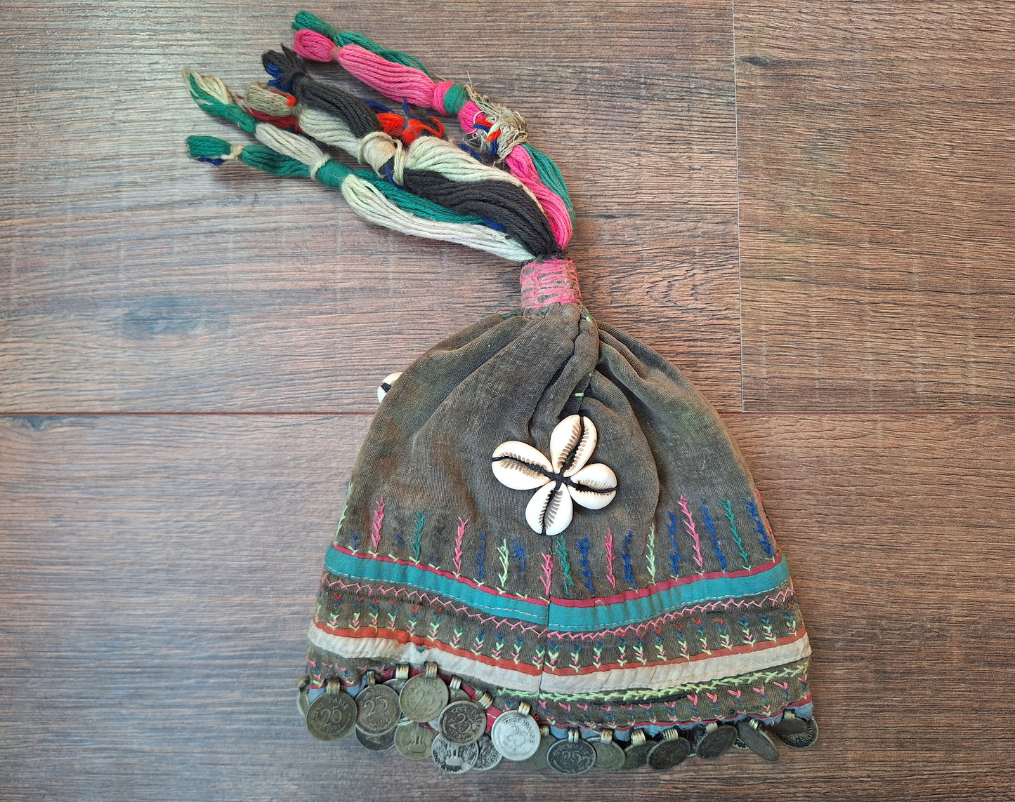 Vintage Nepalese Magar tribal children's hat