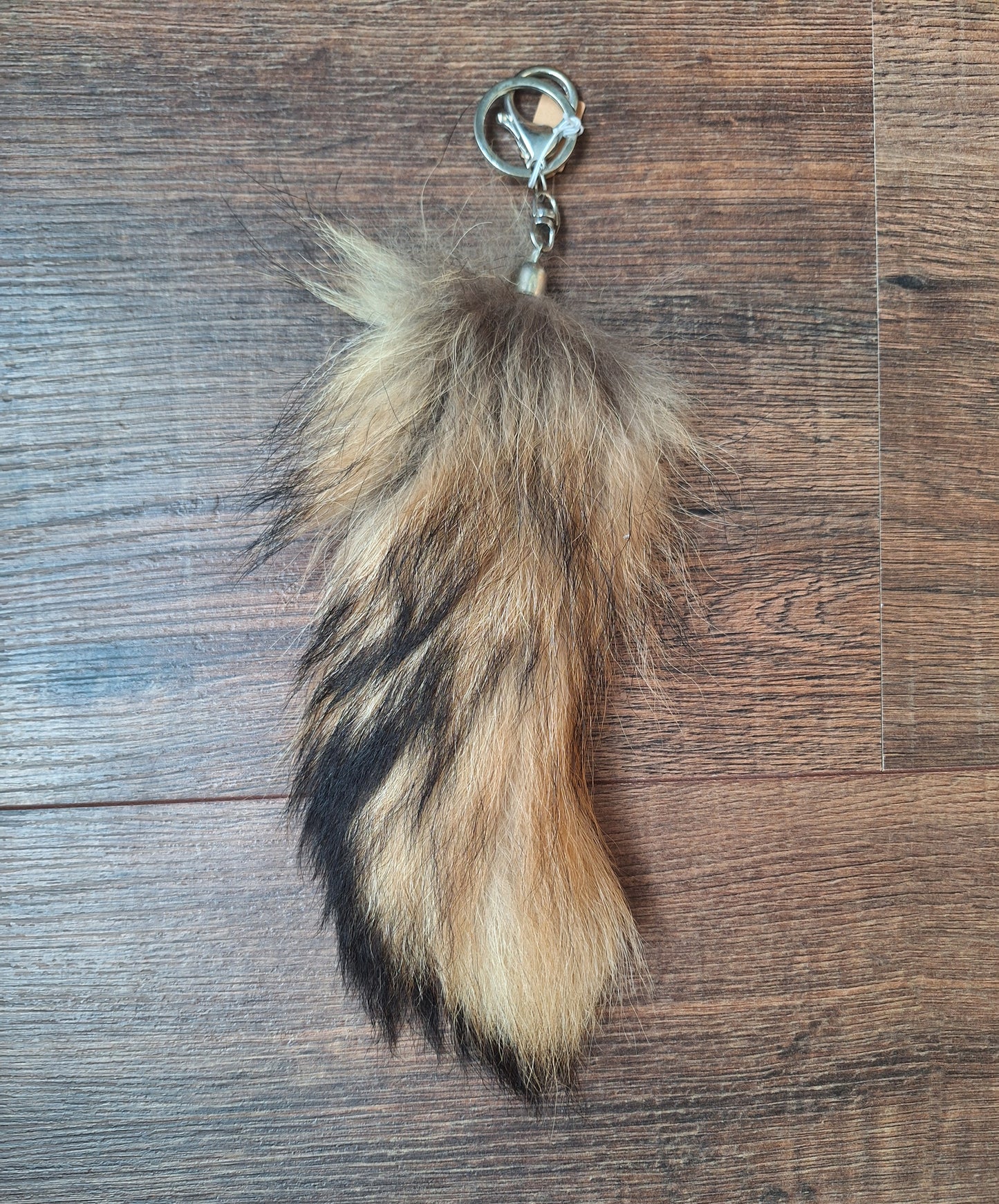 Fox tail tip keychains
