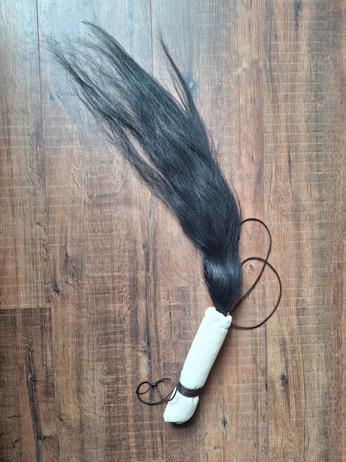 Horse tail shamanic whip