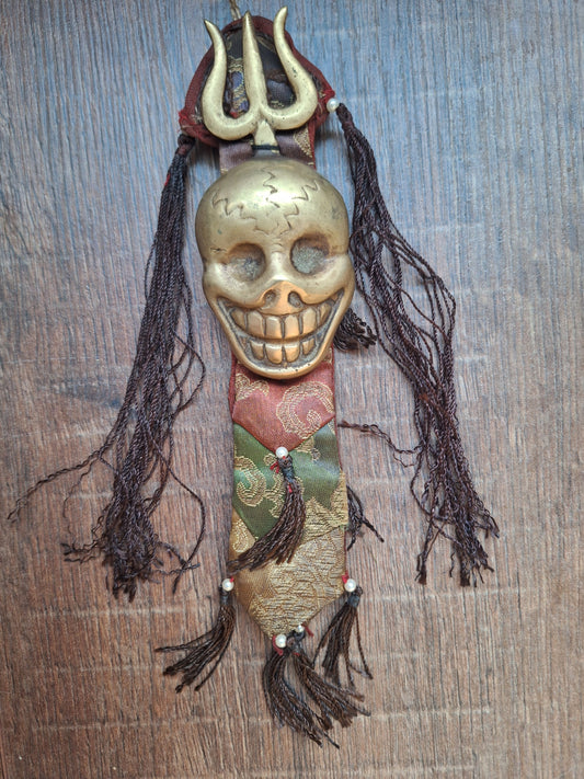 Vintage Tibetan amulet wallhanger Citipati