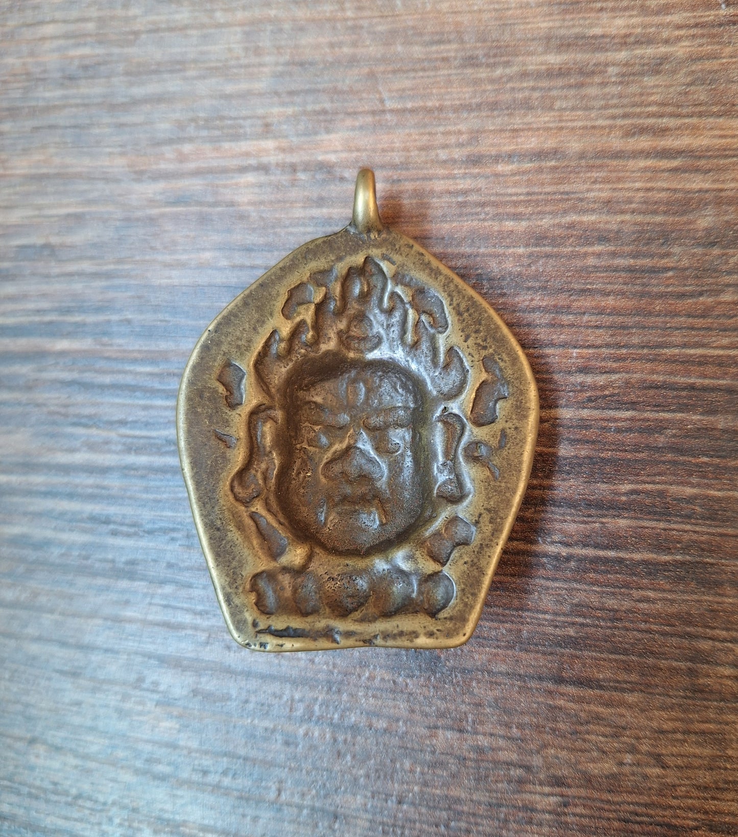 Old bronze Mahakala pendant