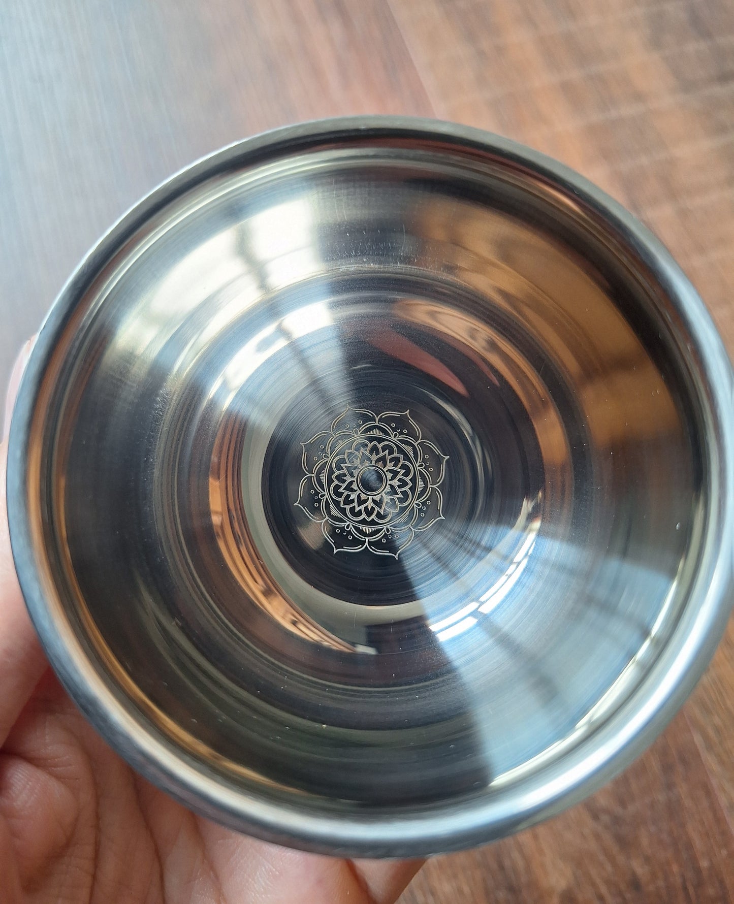 Aluminum offering bowl Eight Auspicious Symbols
