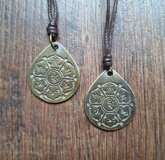 Necklace with pendant Om Mani Padme Hum