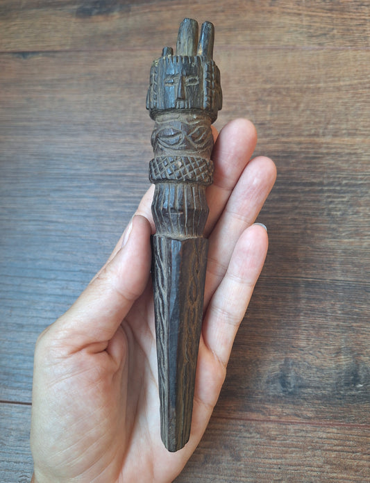 Antique wooden phurba #58