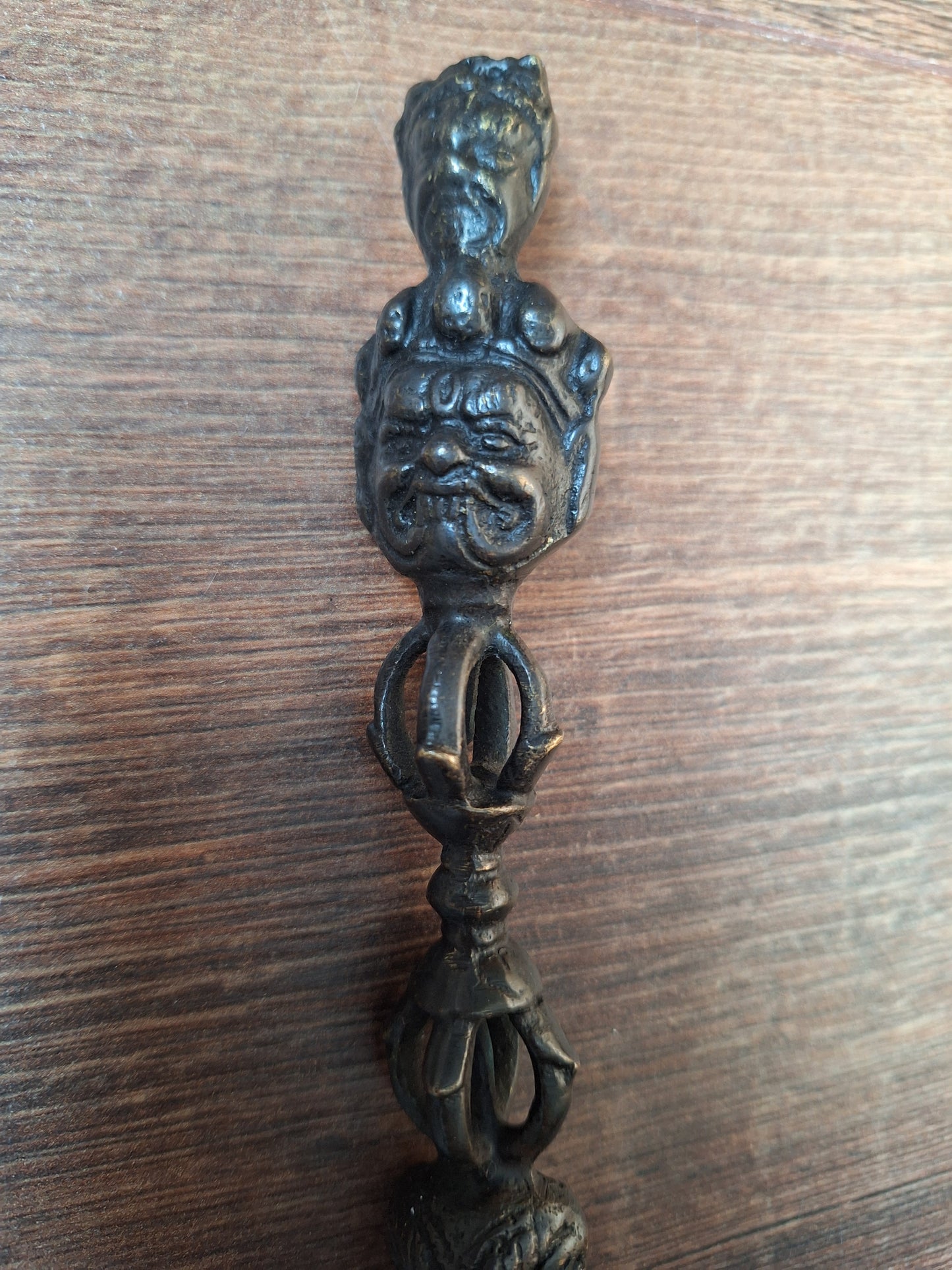 Vintage bronze phurba #11, with stand