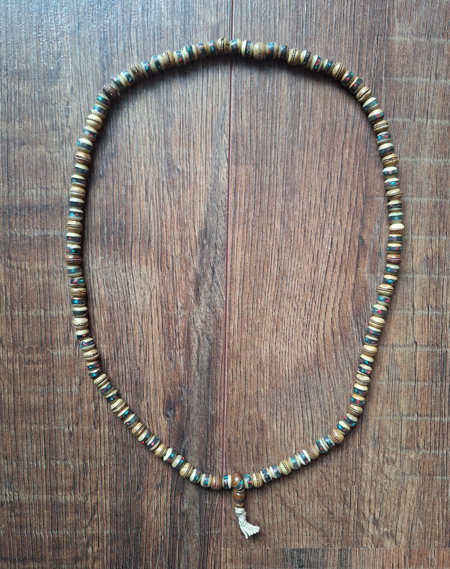 Vintage Tibetan yak bone mala