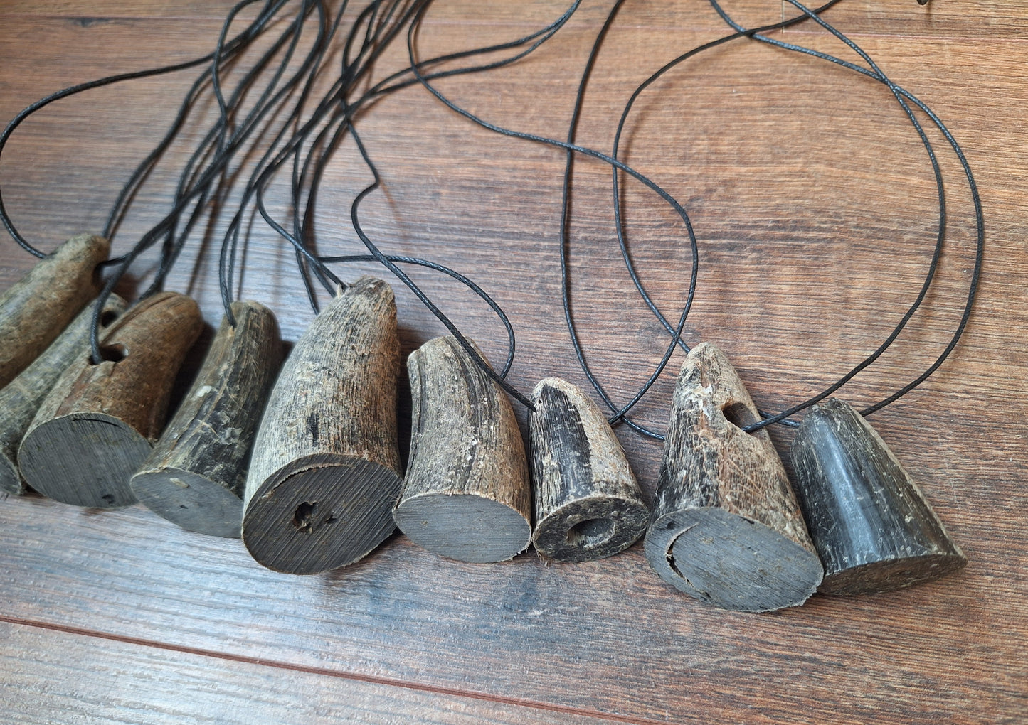 Cow horn pendants