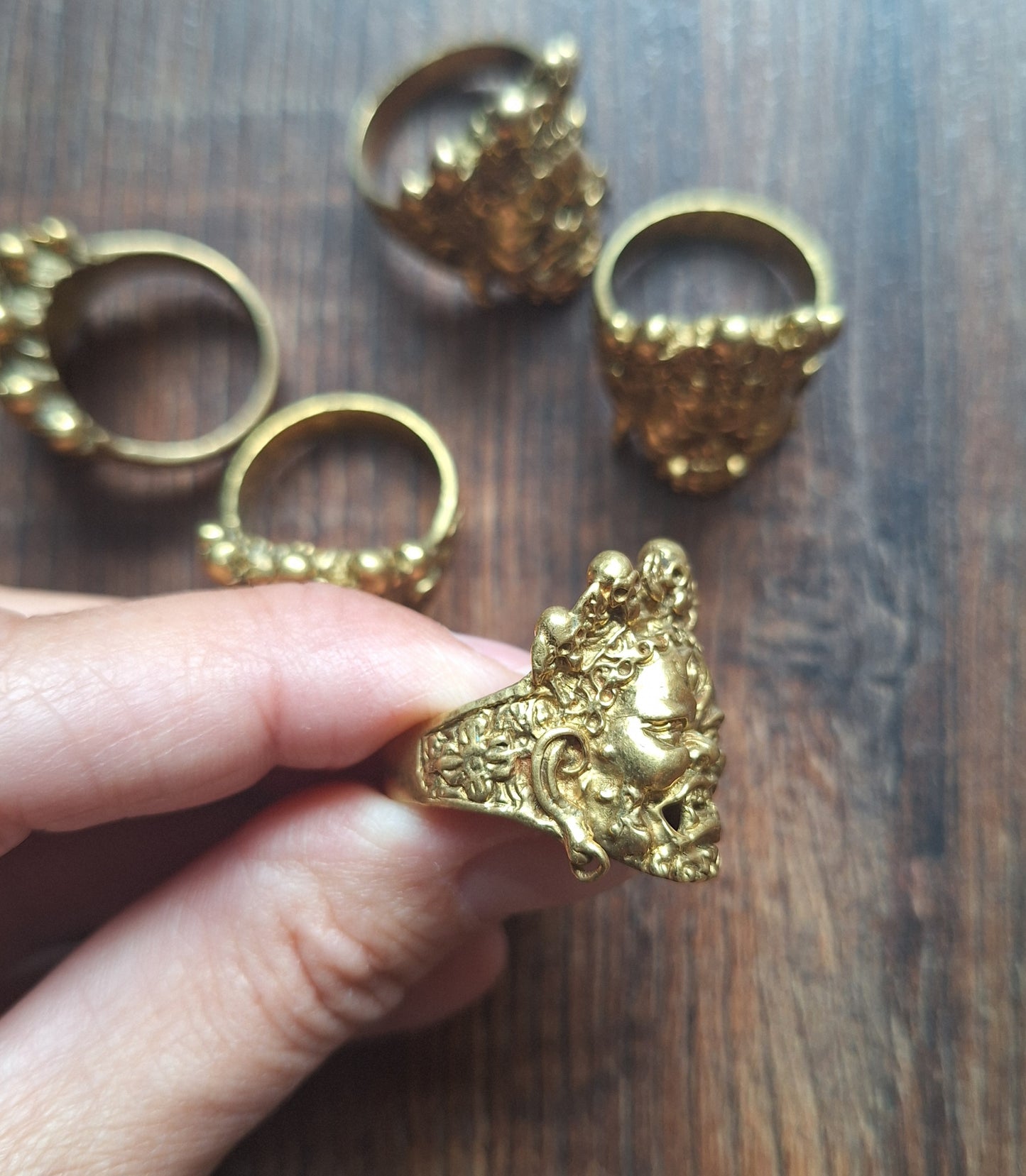 Brass ring Mahakala