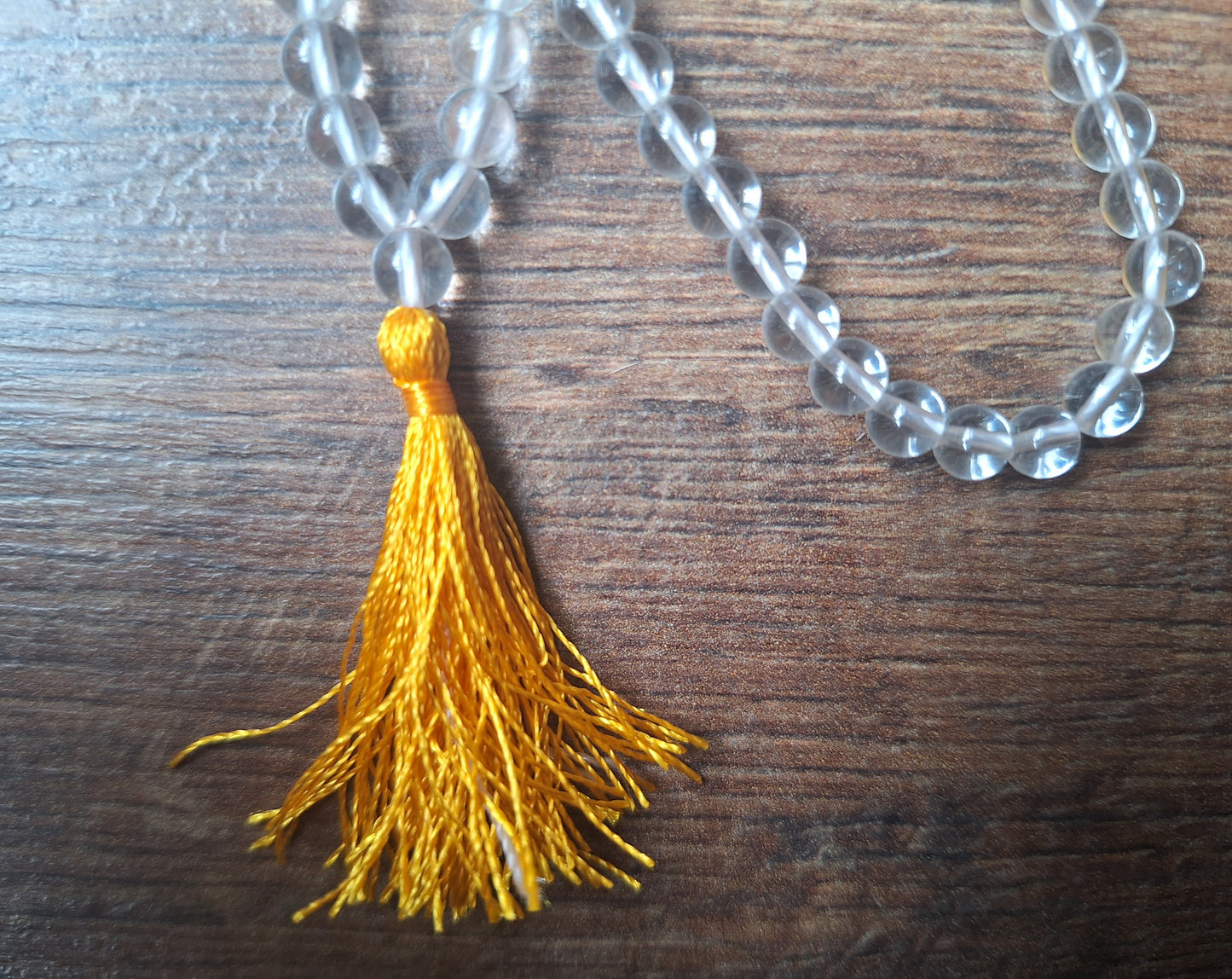 Quartz crystal mala