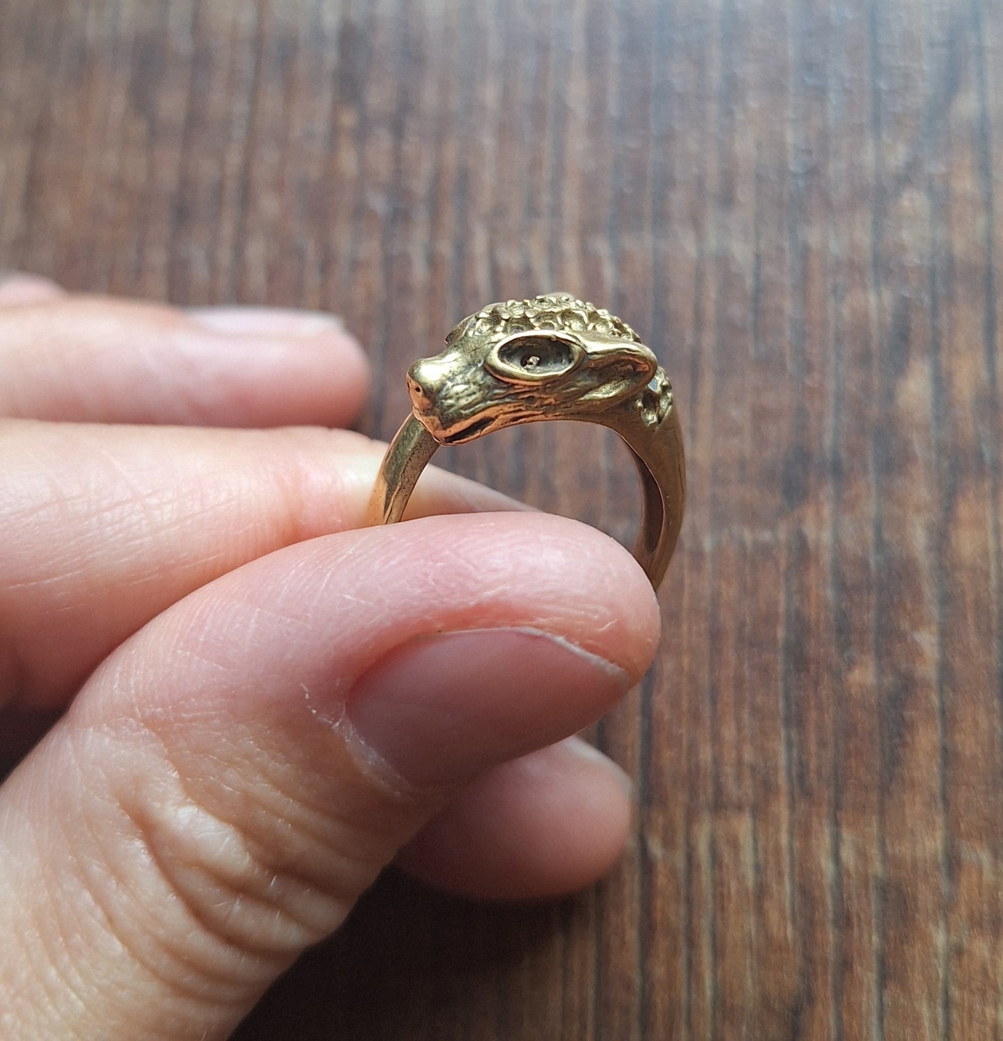 Brass ring Leopard