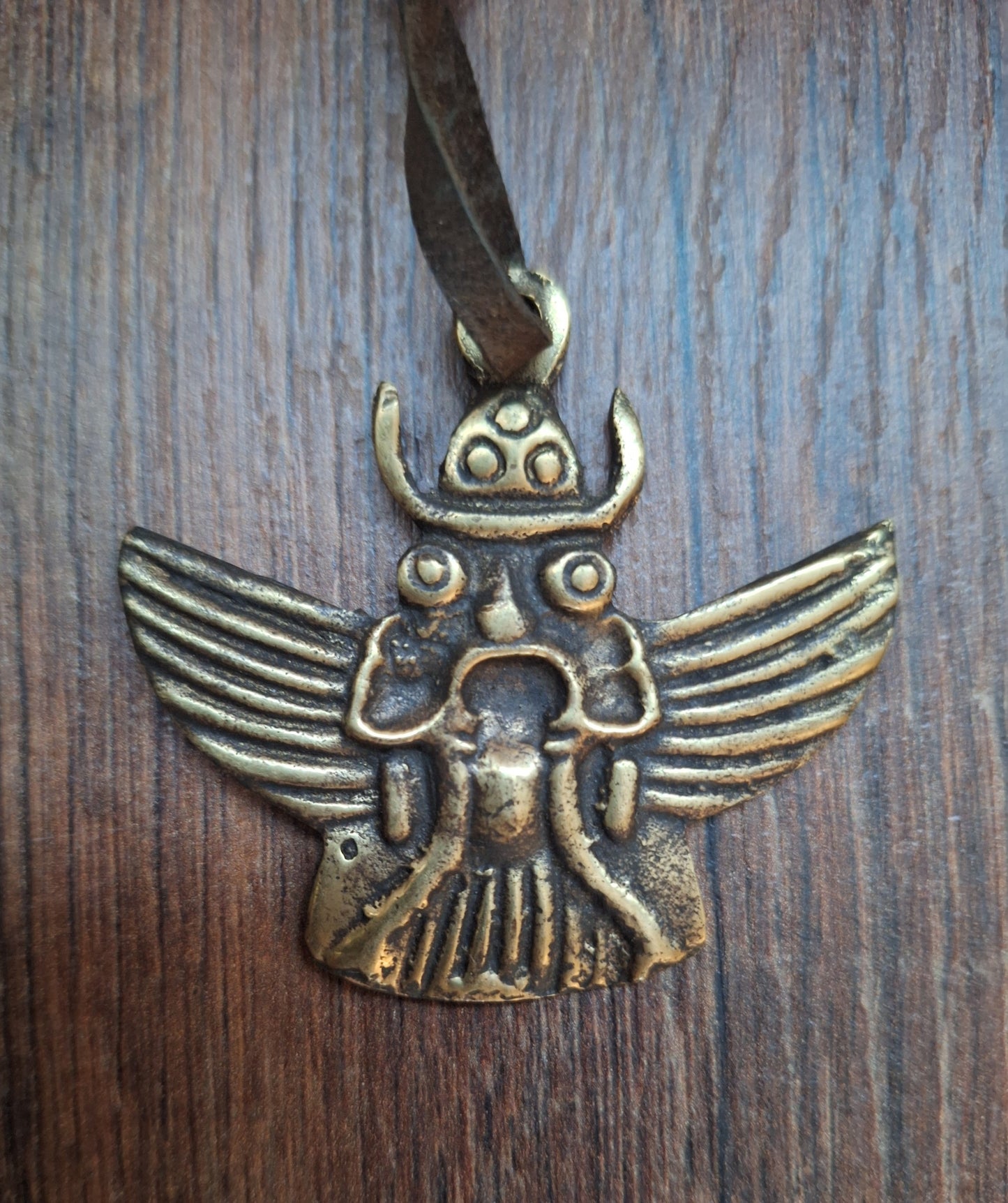 Vintage bronze thogchag pendant Garuda