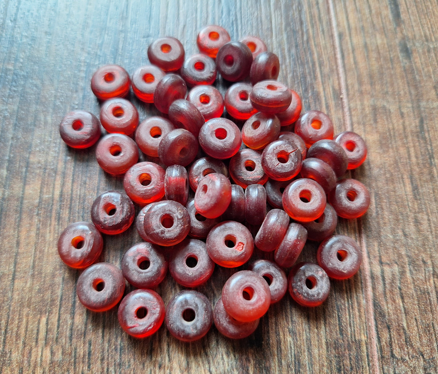 Vintage horn beads, set of 20