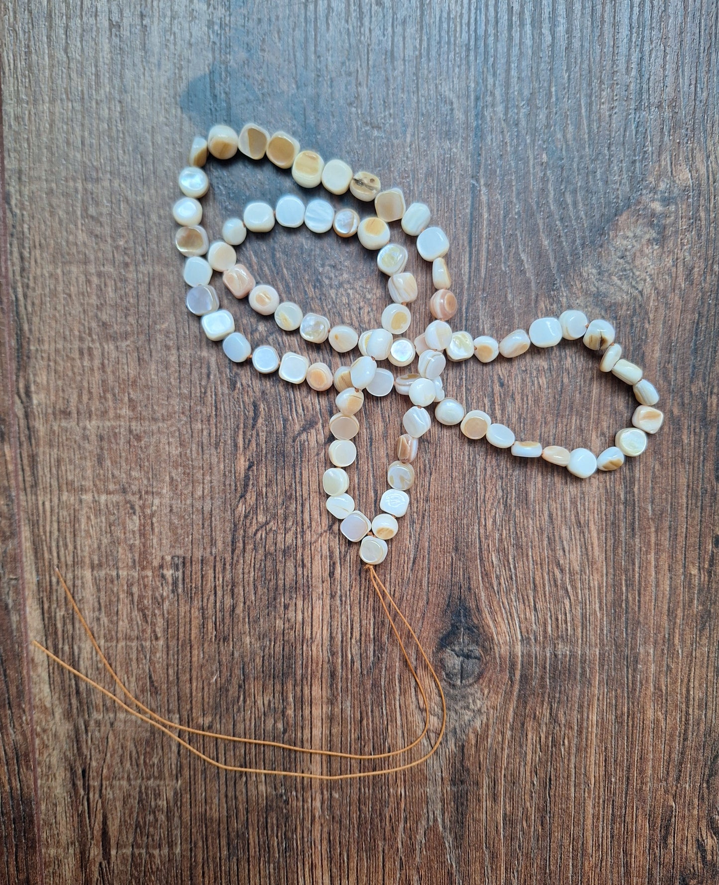 Amulet cord Mother of Pearl