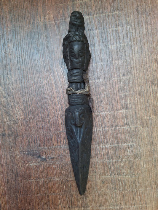 Antique wooden phurba #46