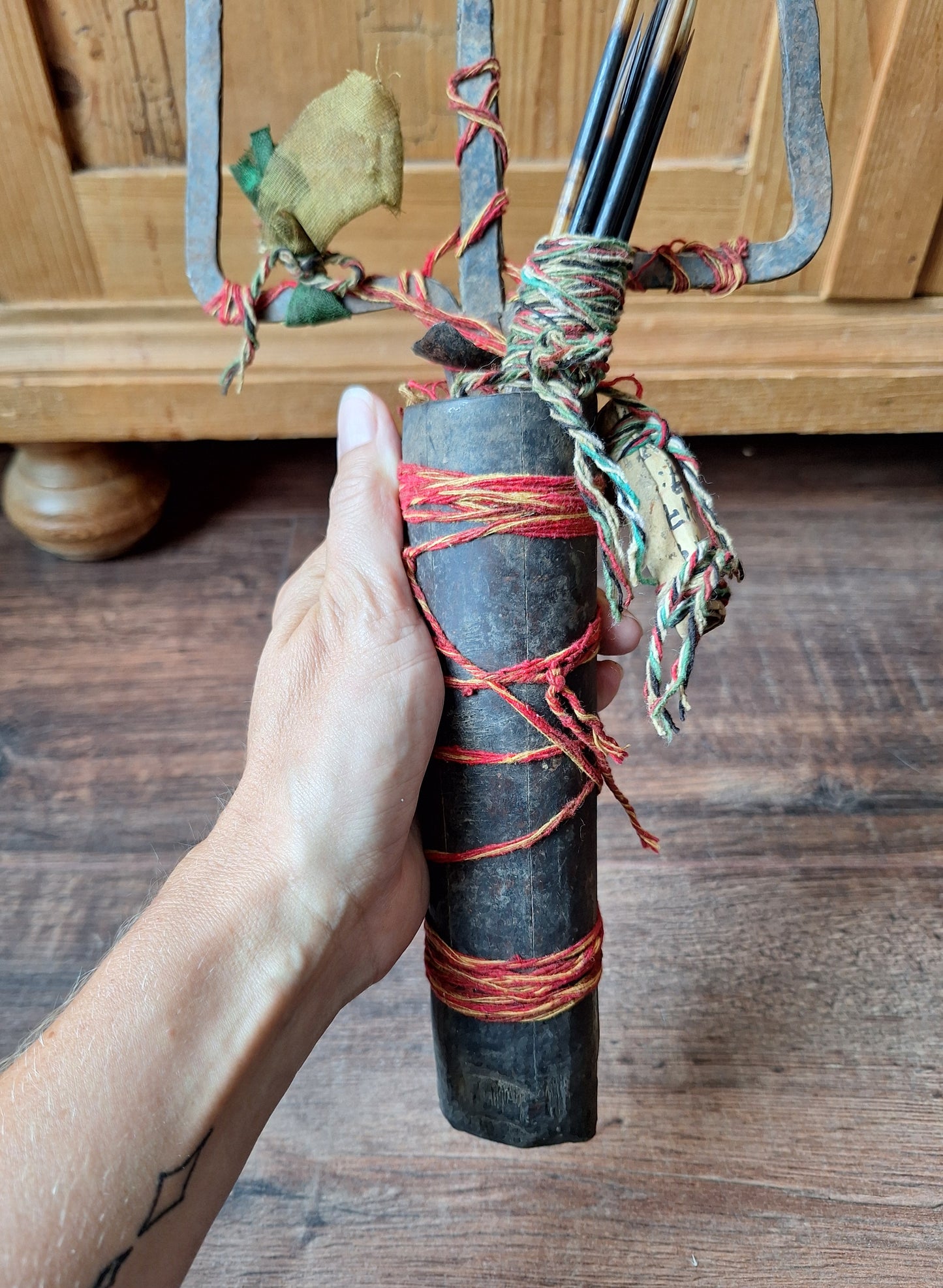 Old Nepalese shamanic trident set #1