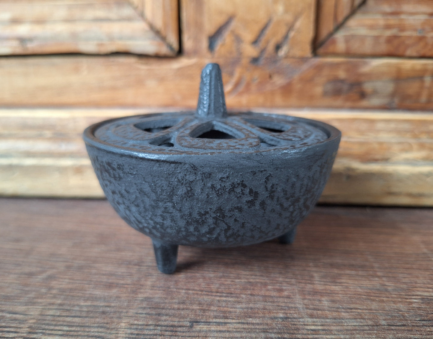 Cast iron incense burner
