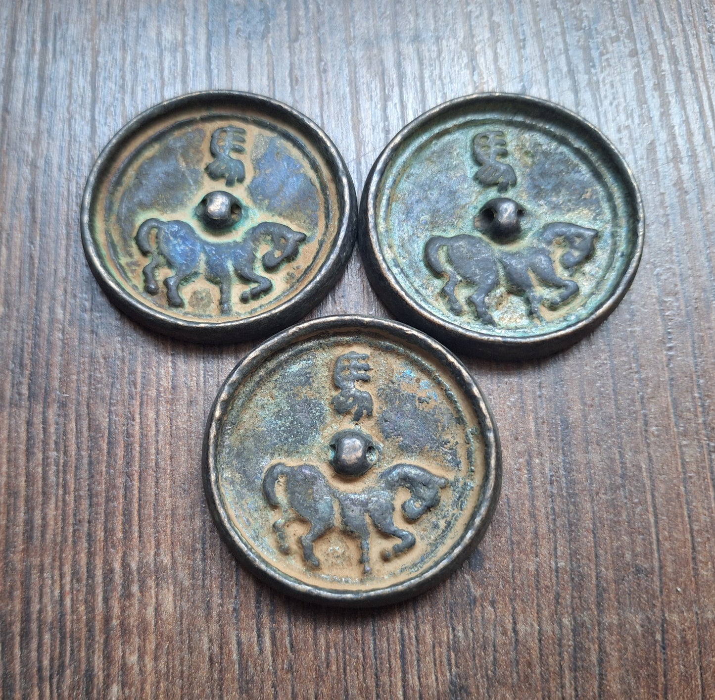 Chinese mirror Symbol of the Year Horse 40 millimeter