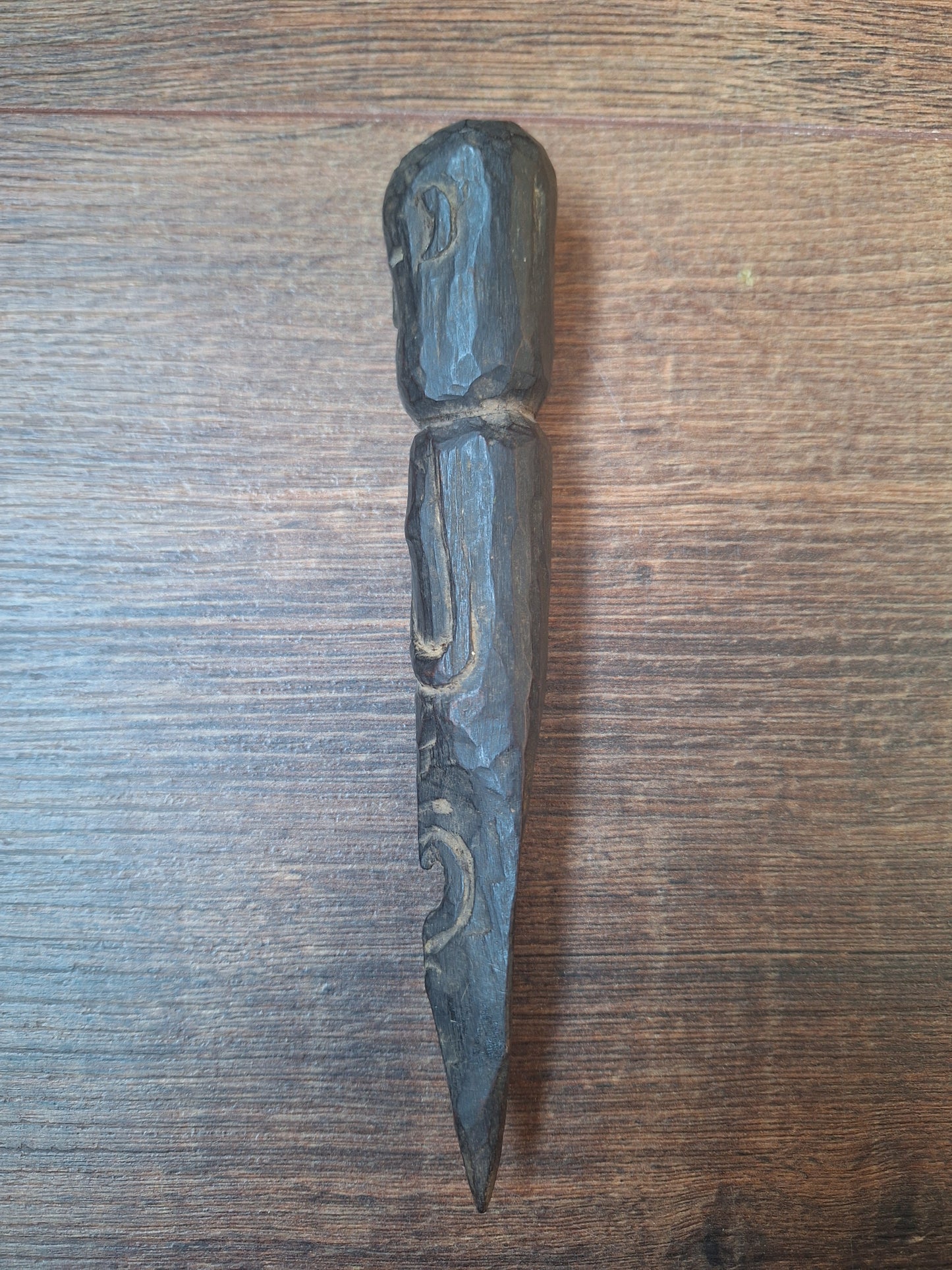 Antique wooden phurba #59