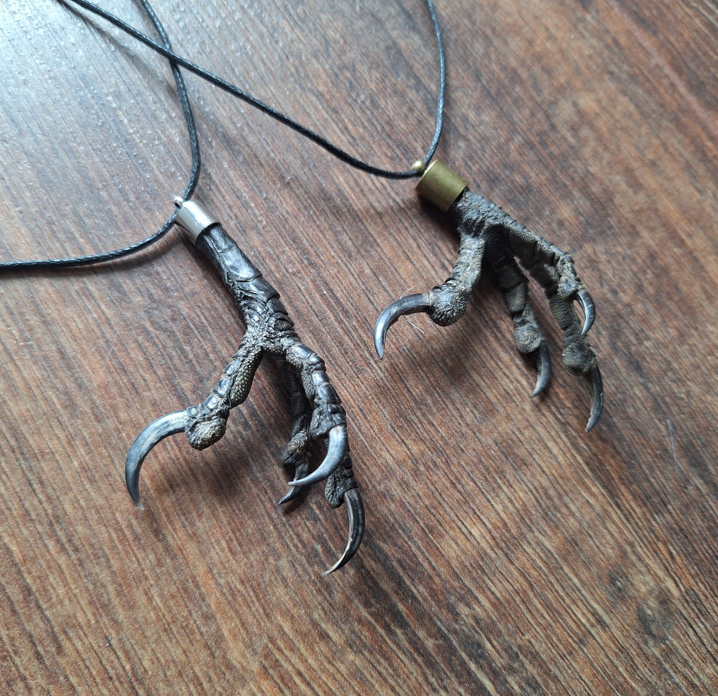 Crow claw amulet necklace